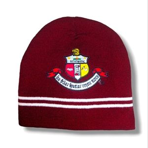 Academic Chic Maroon Wool Beanie  Women's One Size